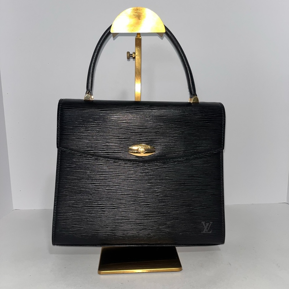 ❌❌SOLD❌❌ Louis Vuitton Black Satchel with Gold Hardware